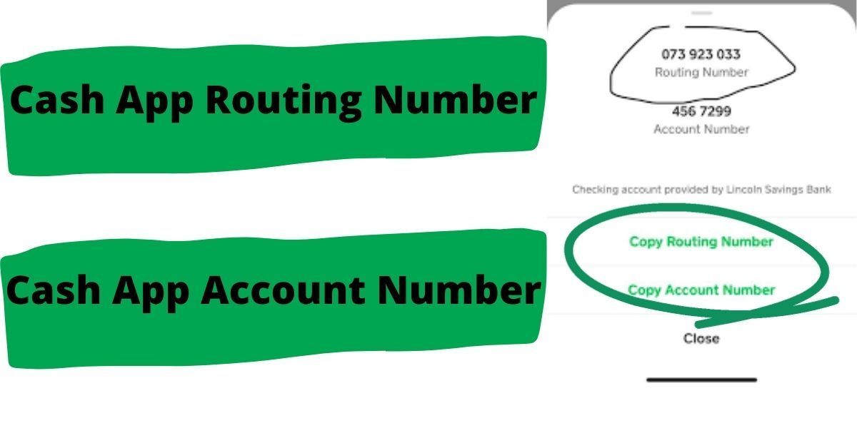 add routing and account number to cash app
